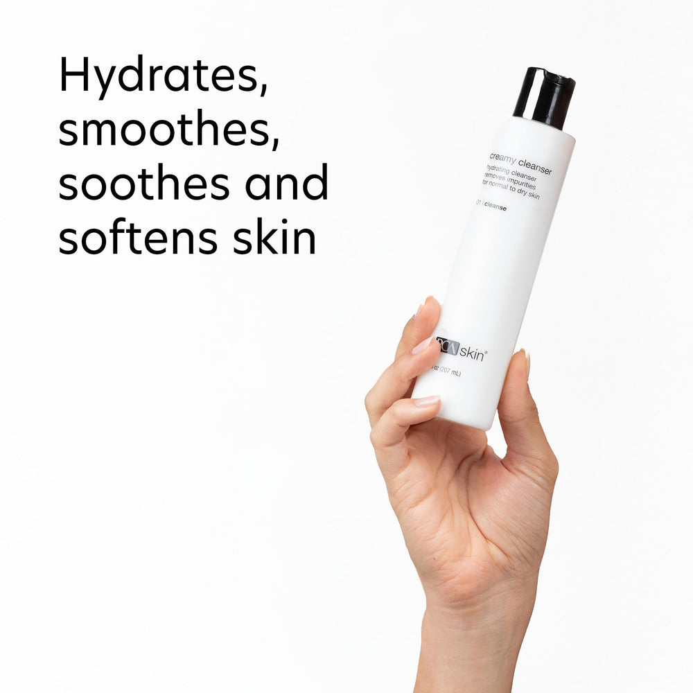 PCA SKIN creamy texture swatch highlighting hydration benefits