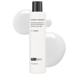 PCA SKIN front bottle view showing cleanser and gentle benefits