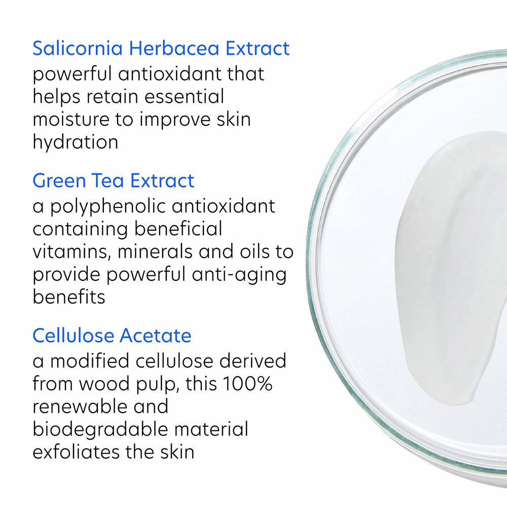 PCA SKIN creamy foam lather on hand demonstrating soft, hydrating cleanse