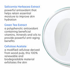PCA SKIN creamy foam lather on hand demonstrating soft, hydrating cleanse
