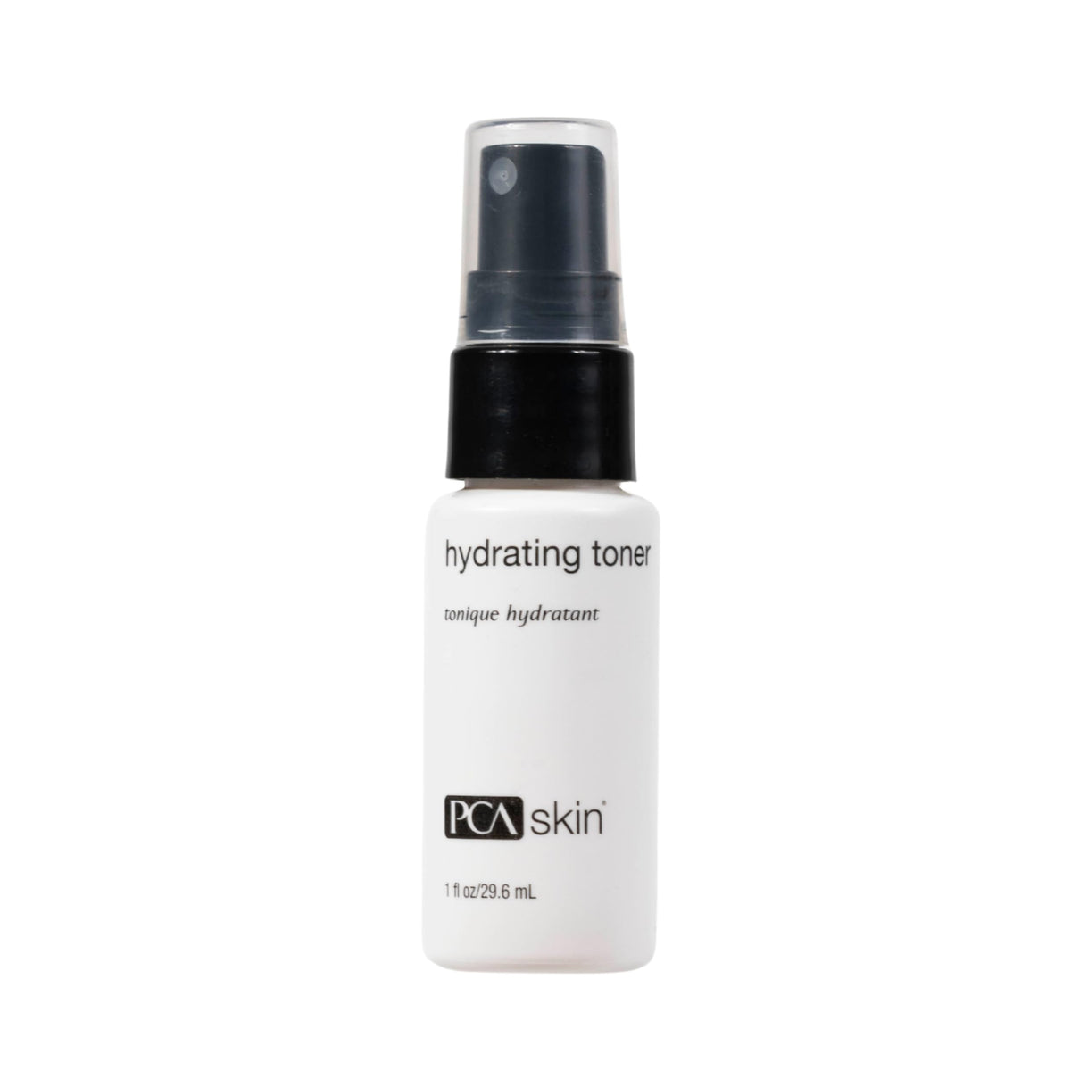 PCA SKIN hydrating face toner front bottle showing sleek packaging and hydration benefits