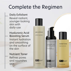 PCA SKIN with serums and moisturizer showing enhanced product penetration
