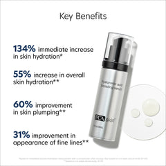 PCA SKIN creamy serum texture close-up showing lightweight absorbency