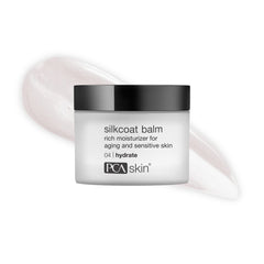 PCA SKIN Silkcoat front jar showing label and compact size for travel convenience