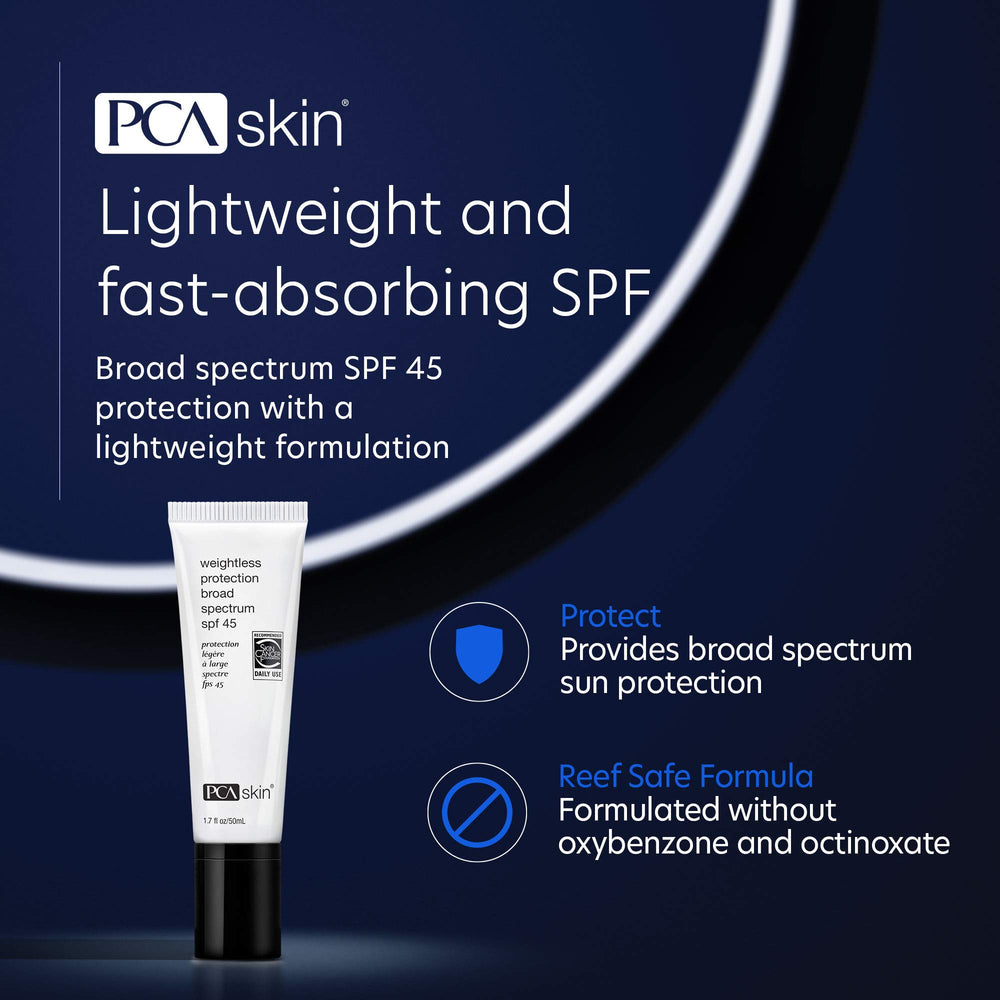PCA SKIN texture close-up demonstrating fast-absorbing, non-greasy feel