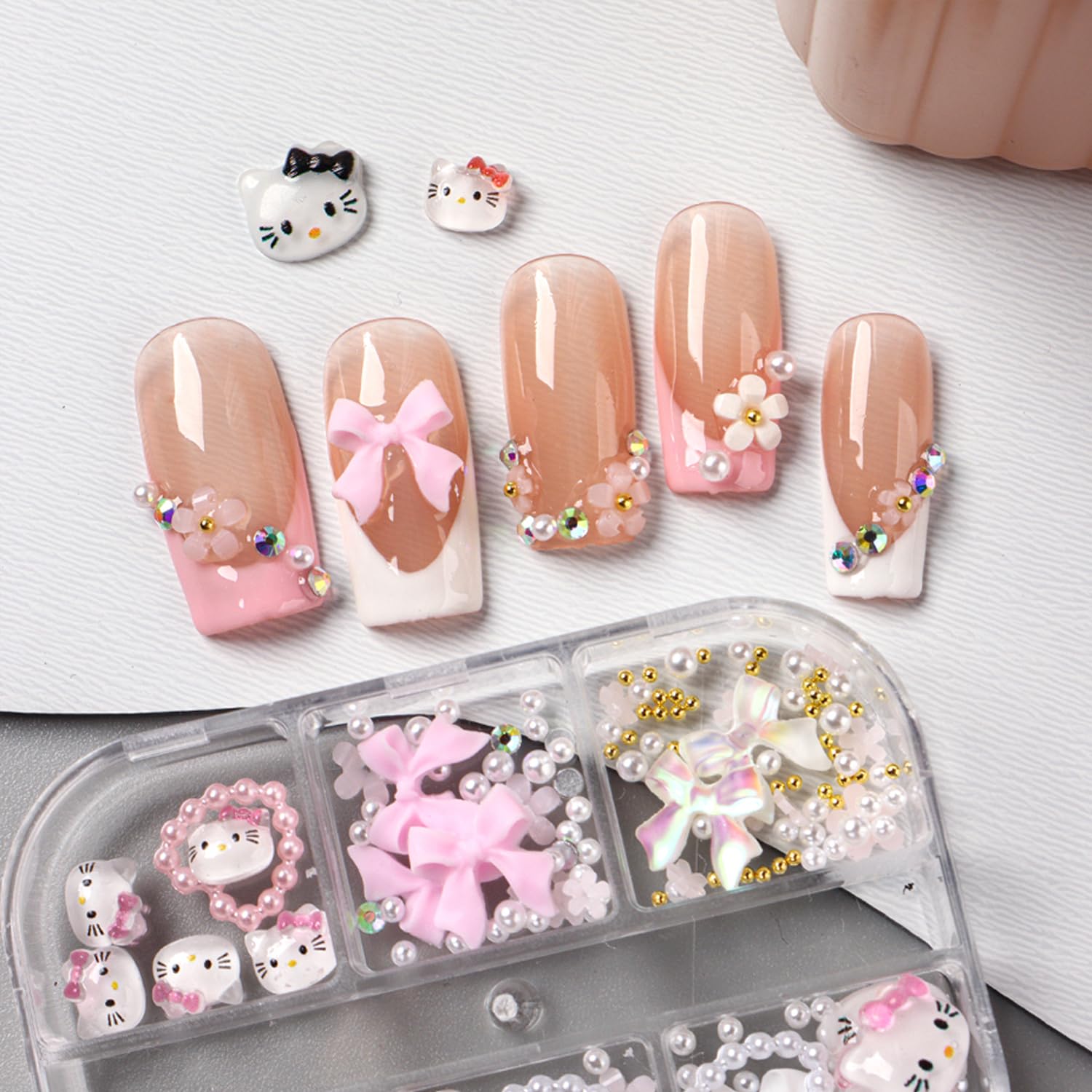PDFADSK lifestyle shot of a tabletop nail-art session inspiring designs