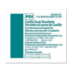 PDI wipe solution detail showing gentle Castile-style formula and skin-friendly composition