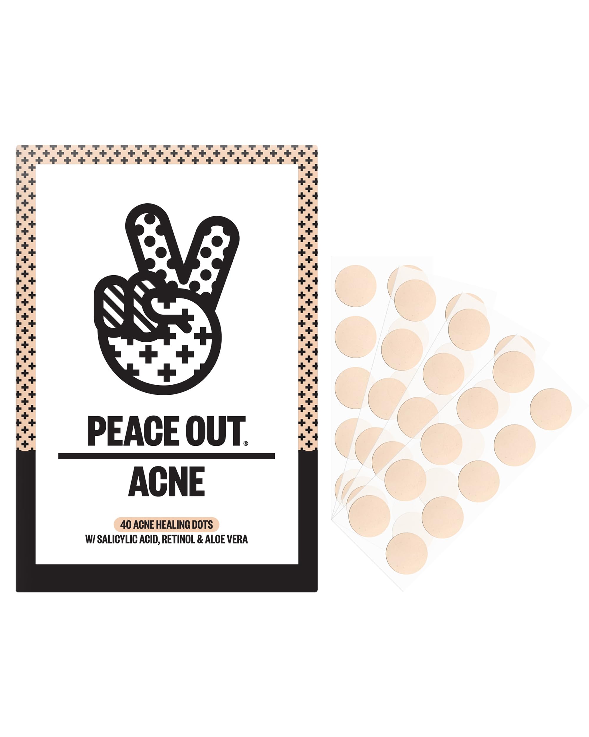 PEACE OUT front packaging showing 40-count box and product benefit