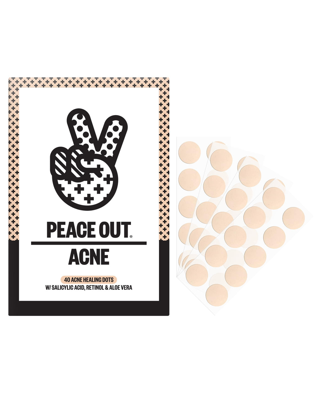 PEACE OUT front packaging showing 40-count box and product benefit