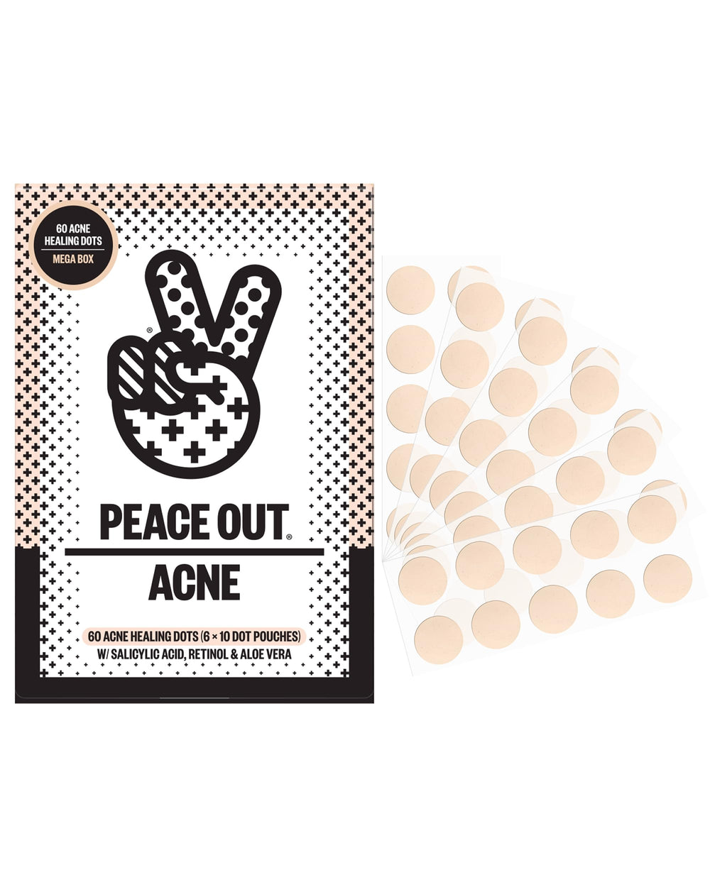 PEACE OUT front packaging showing product and benefits