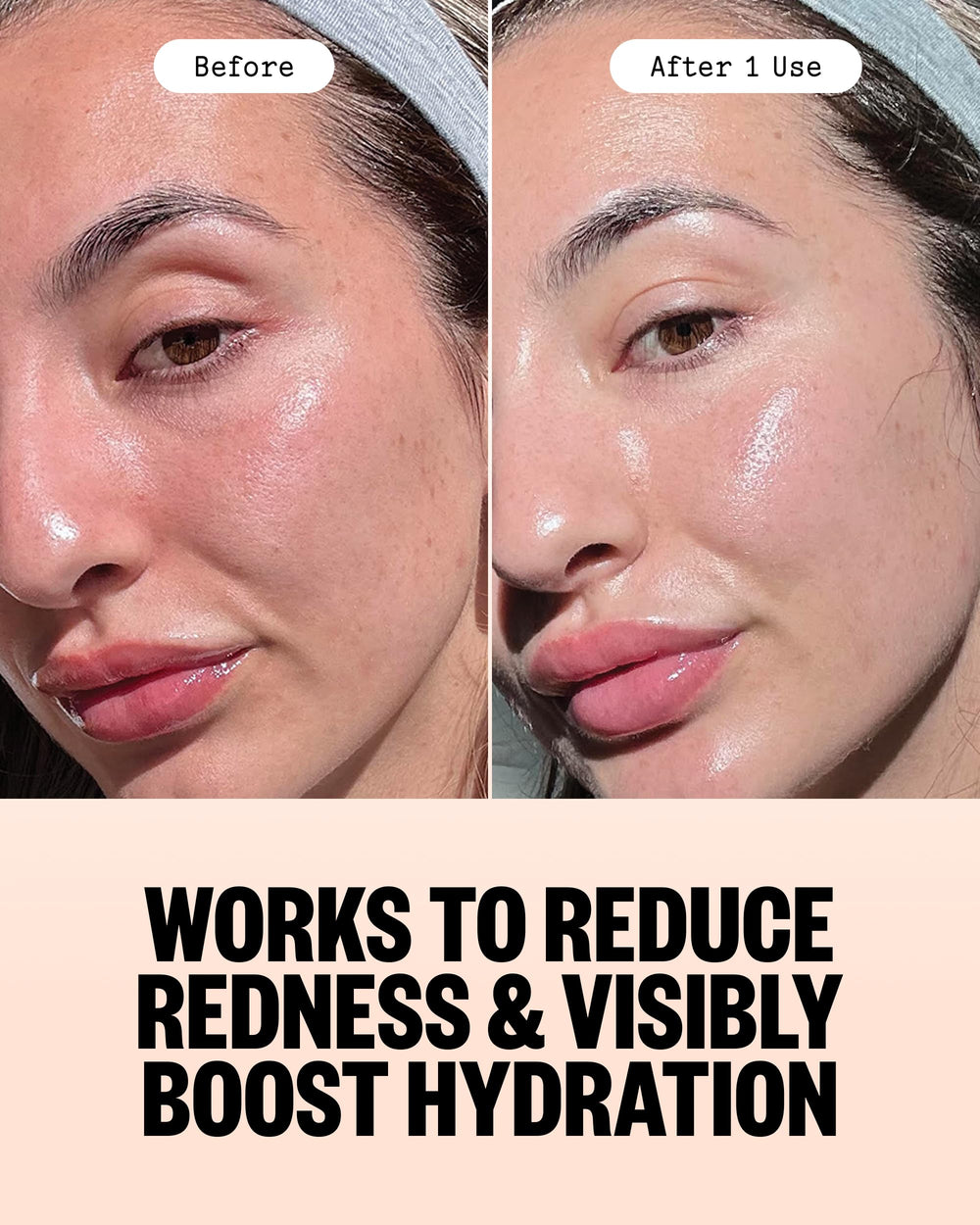 PEACE OUT mask applied at bedtime showing easy overnight wear and hydration boost