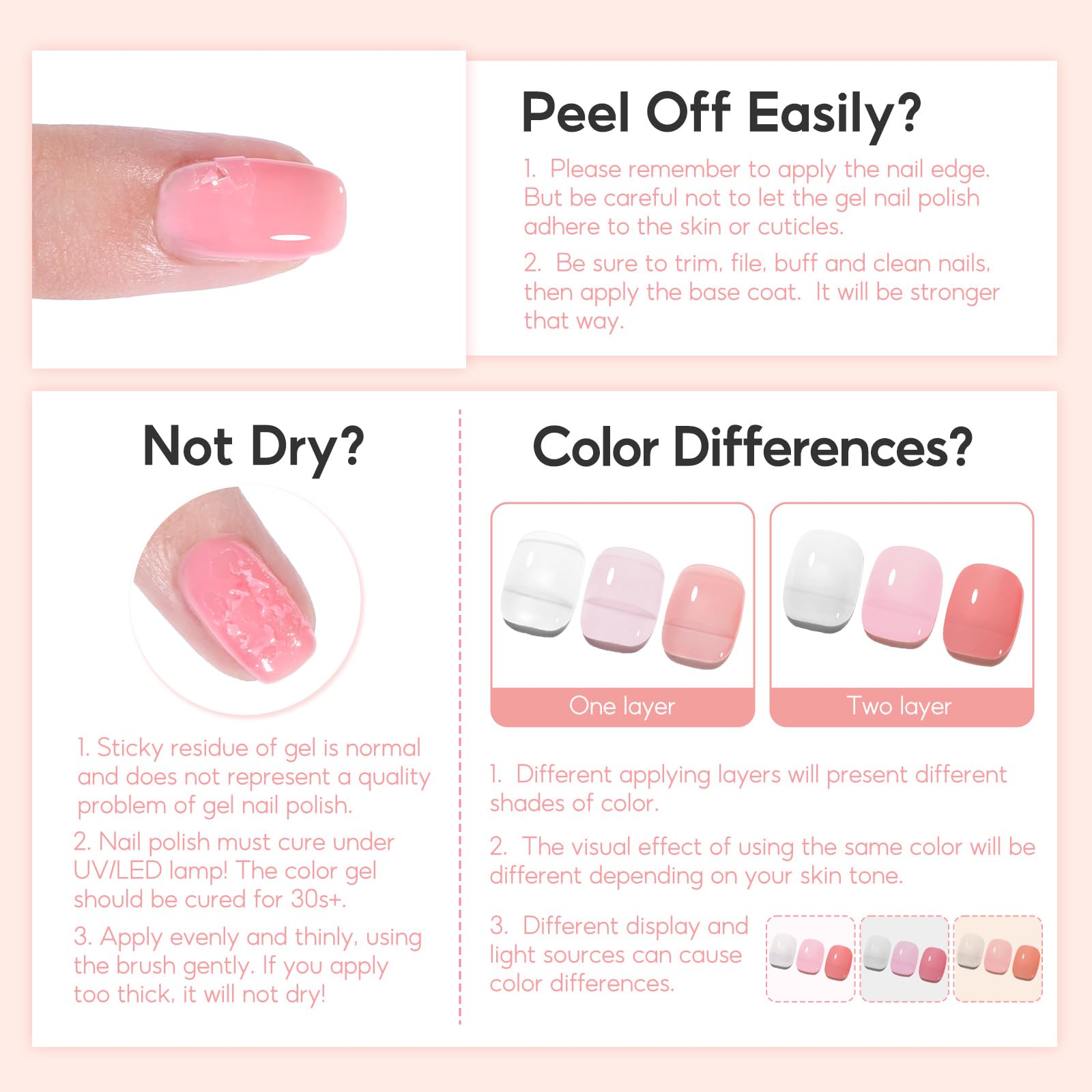 PEACECOLOR label detail showing product name and easy-identify color benefit