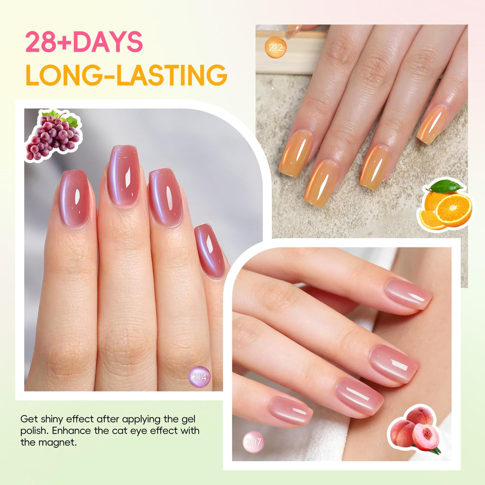 PEACECOLOR close-up pink jelly stroke texture showing depth and luminous shimmer