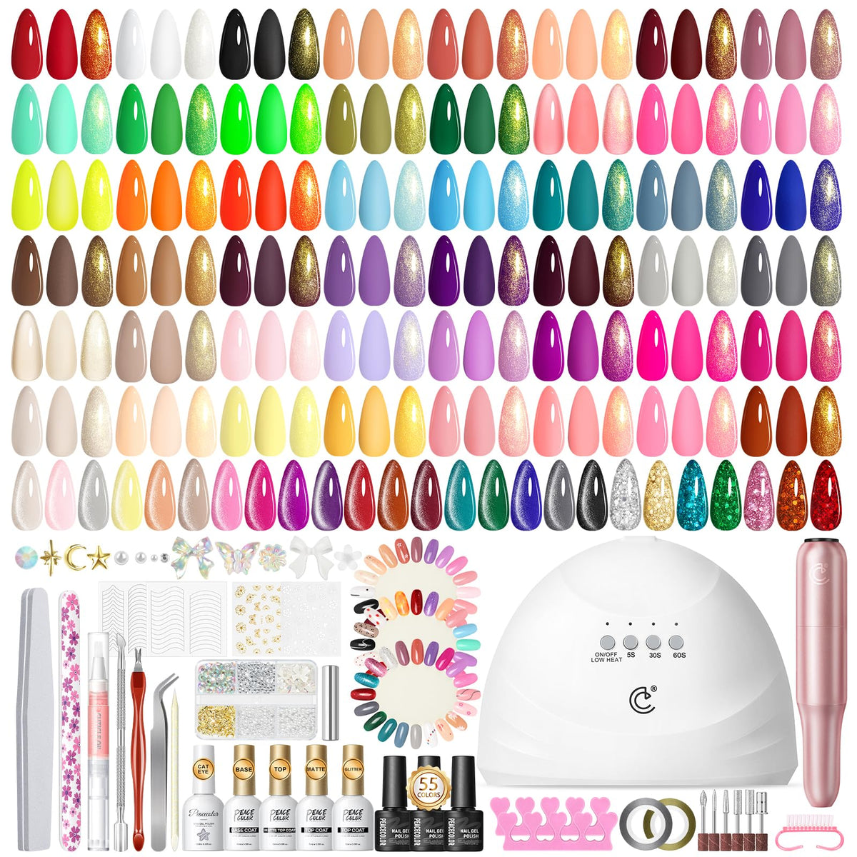 PEACECOLOR front packaging showing complete 83-piece kit and neat layout