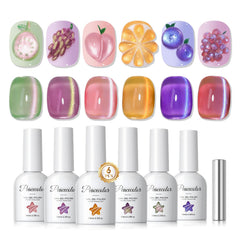 PEACECOLOR front packaging view showing complete cat eye gel kit benefit quick setup