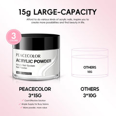 PEACECOLOR glass mixing cup with liquid for neat brush dipping and accurate ratios