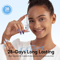 PEACECOLOR lifestyle image of summer manicure showing wearable style benefit
