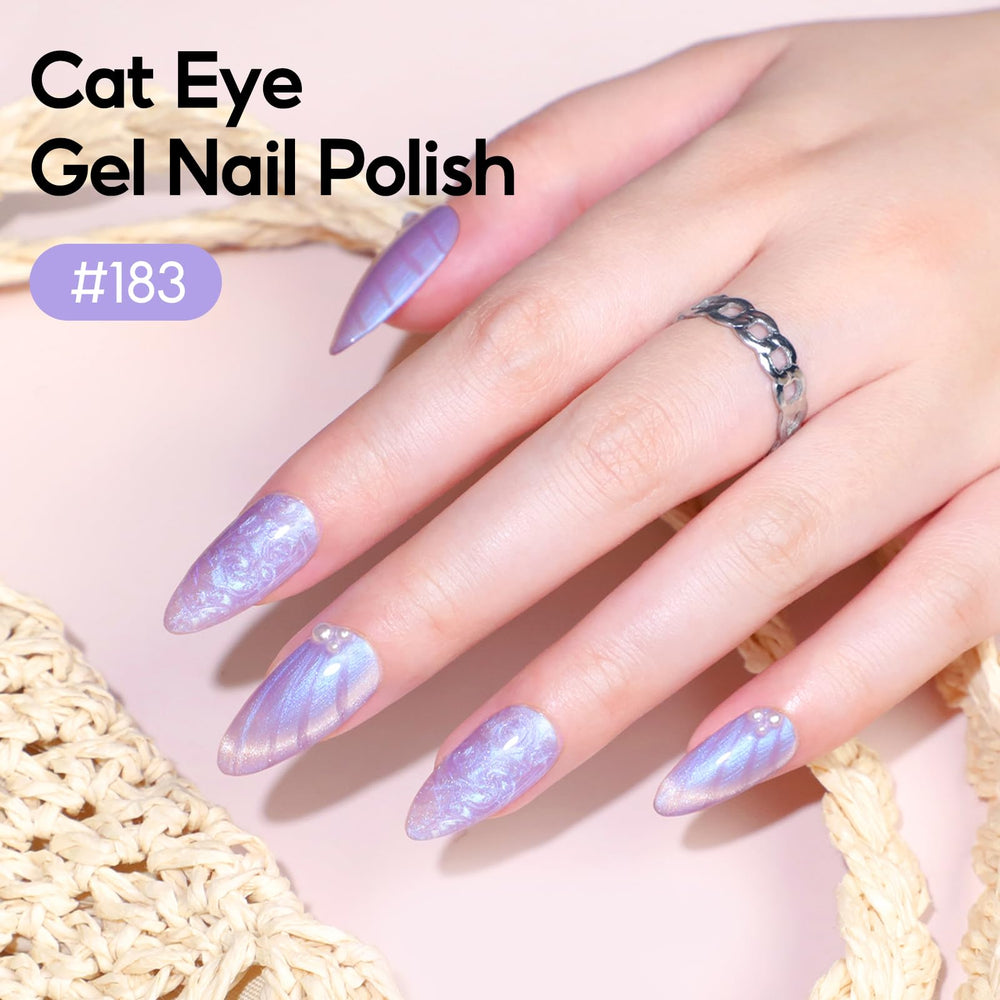 PEACECOLOR magnet held above nail creating a crisp cat eye line for dramatic depth