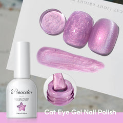 PEACECOLOR nail in use with ombre chrome effect showing salon-quality shine