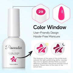 PEACECOLOR scale comparison on hand showing 10ml bottle size for travel-friendly use