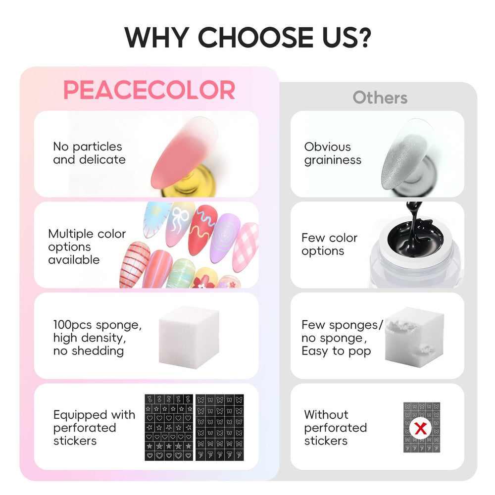 PEACECOLOR thick gel texture on brush close-up for easy pickup and controlled patting