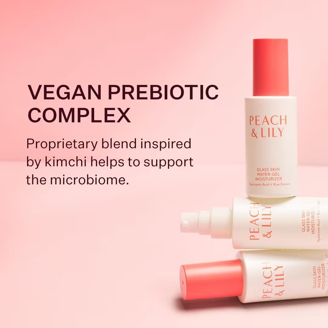 Peach & Lily with peach and kiwi extracts highlighting antioxidant-rich botanicals