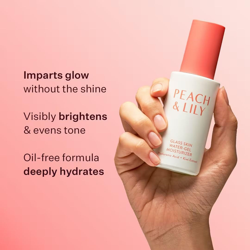 Peach & Lily jar top and label detail showing ingredient callouts and clean-beauty claims