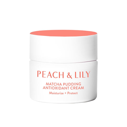 Peach & Lily jar front showing label and travel-friendly size for daily hydration