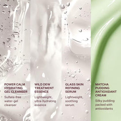 Peach & Lily cream texture on skin showing lightweight hydration and glow