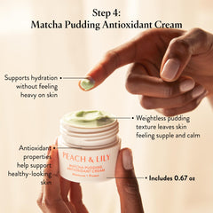 Peach & Lily products in a toiletry bag for convenient travel and trial