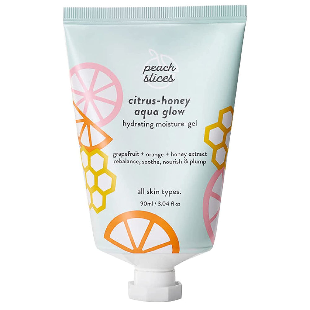 Peach Slices front packaging showing citrus-honey moisturizer benefits