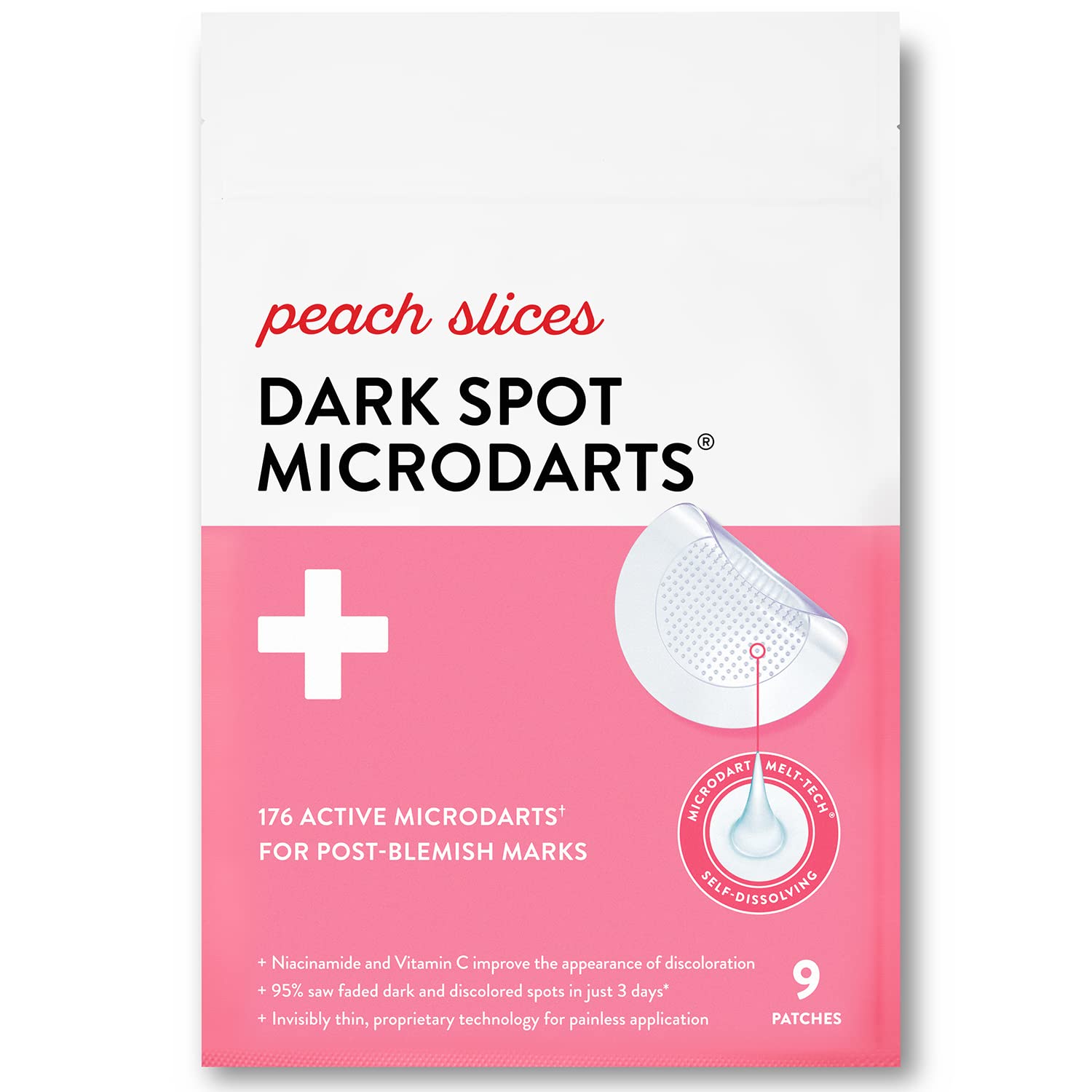 Peach Slices front packaging showing product name and 9 count benefit