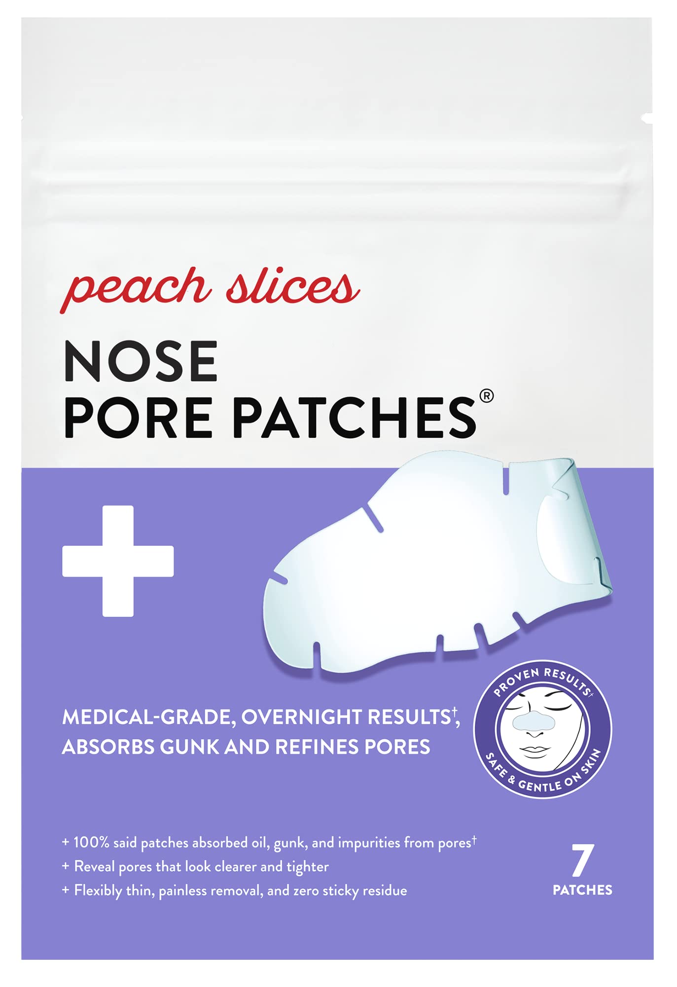 Peach Slices front packaging showing product and benefits