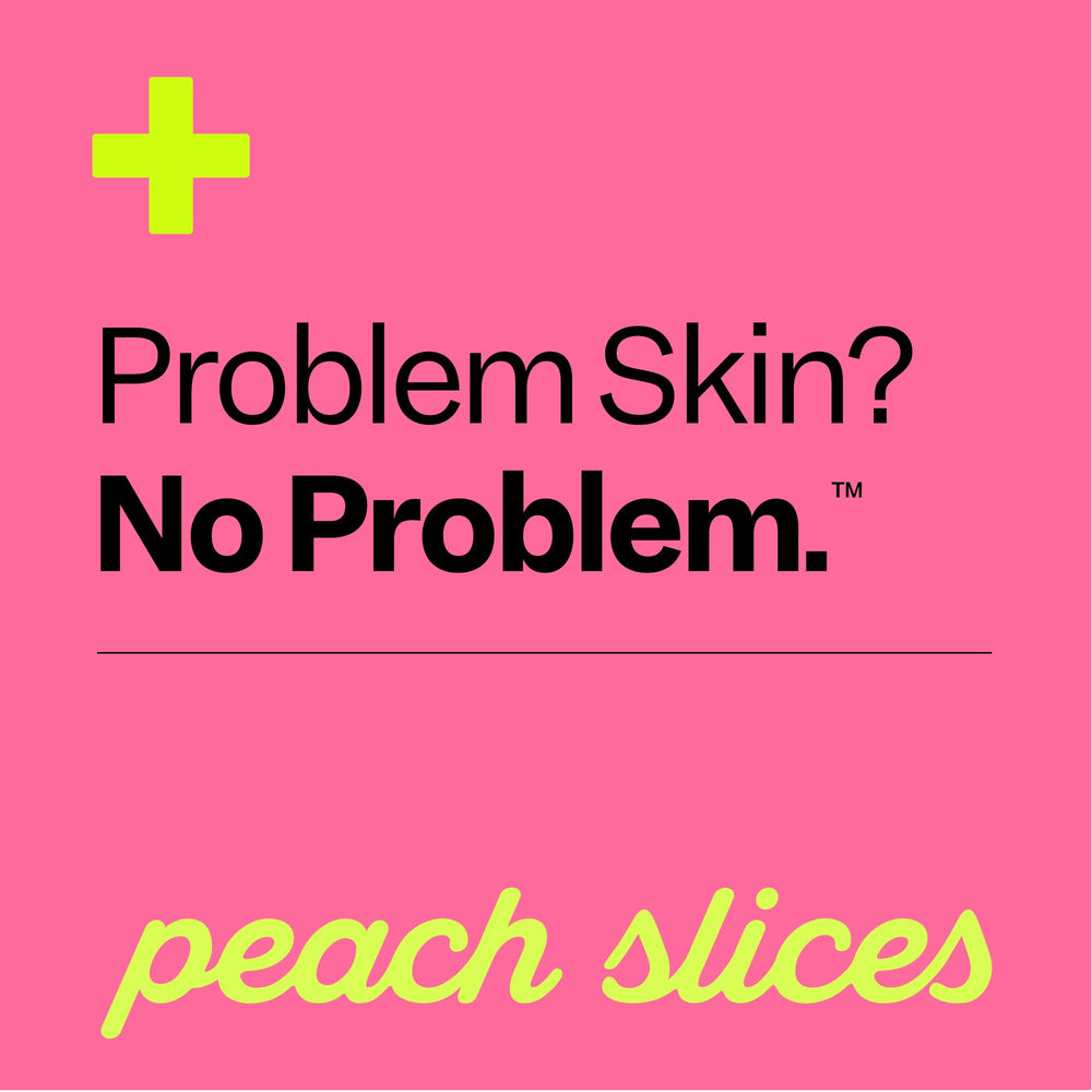 bedside scene with Peach Slices patch on skin at night — comfortable sleep wear benefit