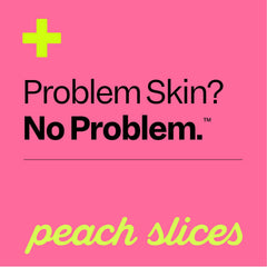 Peach Slices pack open showing nine patches and easy single-use organization benefit