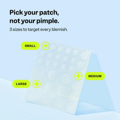 Peach Slices patch applied to cheek demonstrating protection