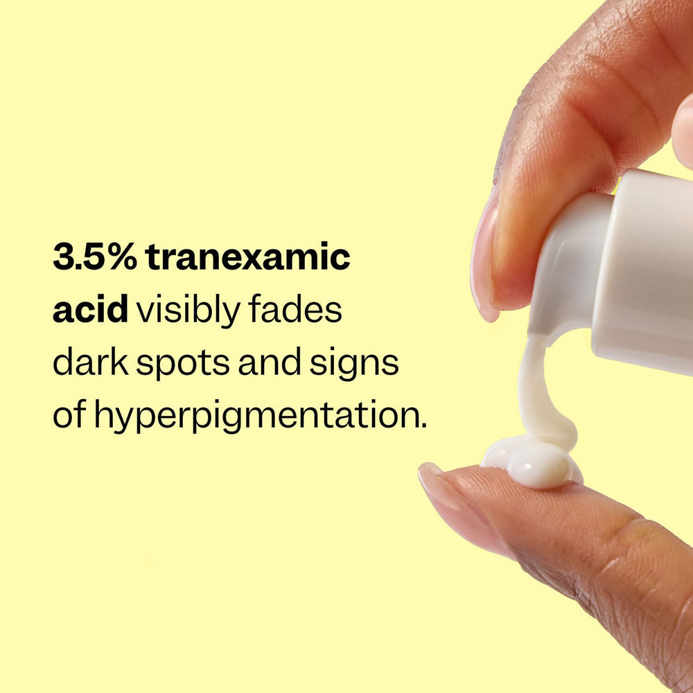 Peach Slices serum texture on hand, lightweight absorption benefit