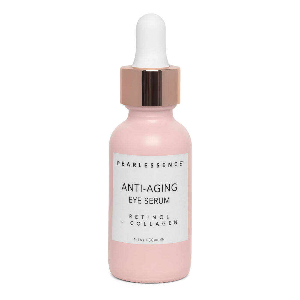 Pearlessence on bathroom vanity in lifestyle scene benefit: fits daily routine