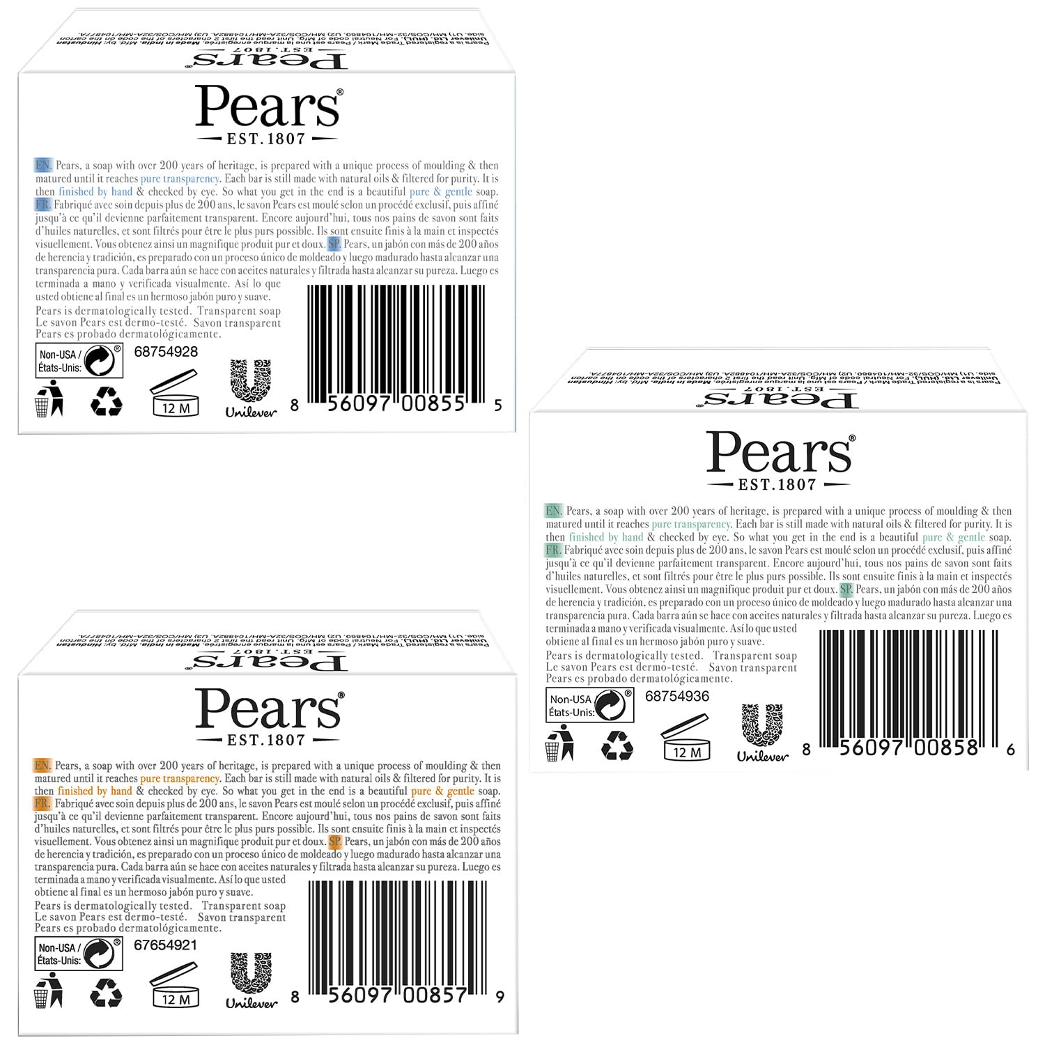Pears blue mint bar close-up highlighting cooling freshness benefit