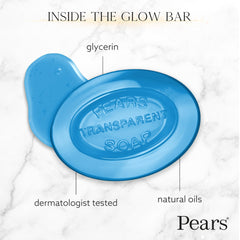 Pears bar producing soft lather to cleanse gently and preserve moisture