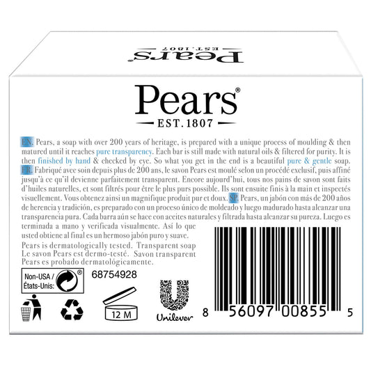 Pears soap close-up texture highlighting glycerin clarity and moisturizing benefit