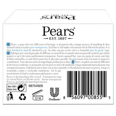 Pears soap close-up texture highlighting glycerin clarity and moisturizing benefit