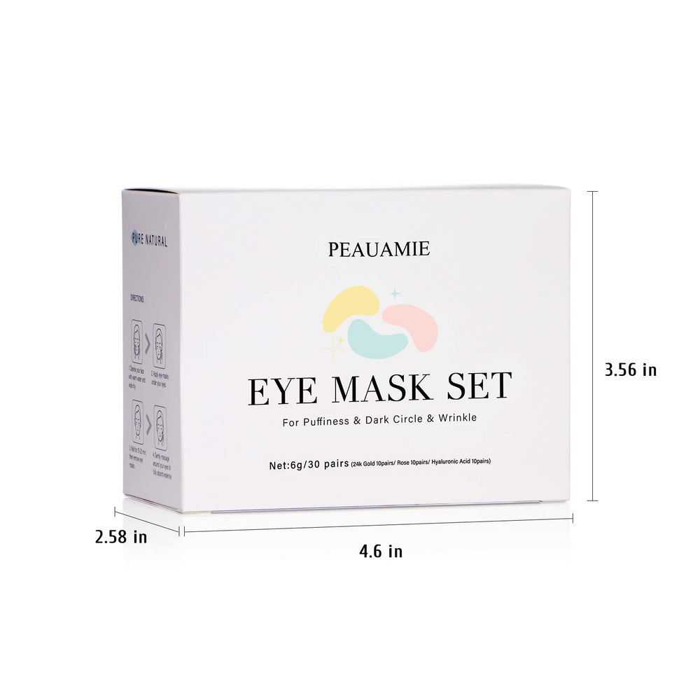 PEAUAMIE visible refreshed under-eye area after mask use