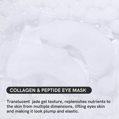 PEAUAMIE patch applied under eye demonstrating soothing lift