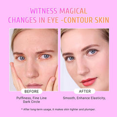 PEAUAMIE model applying patch under eye for instant refresh