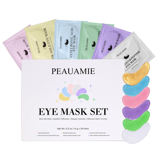 PEAUAMIE front packaging showing 24 pairs and brand benefits