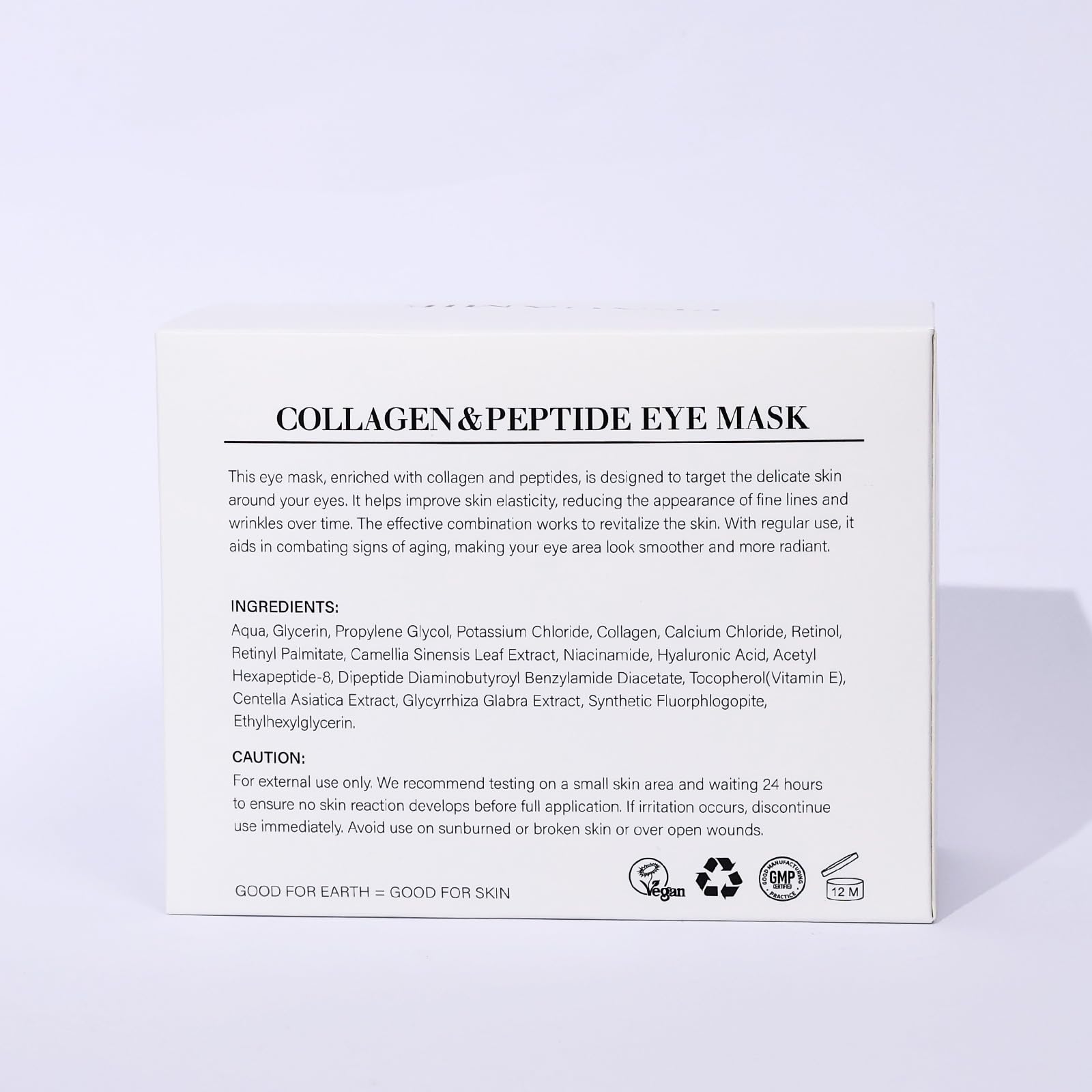 PEAUAMIE ingredients label closeup showing collagen and peptides