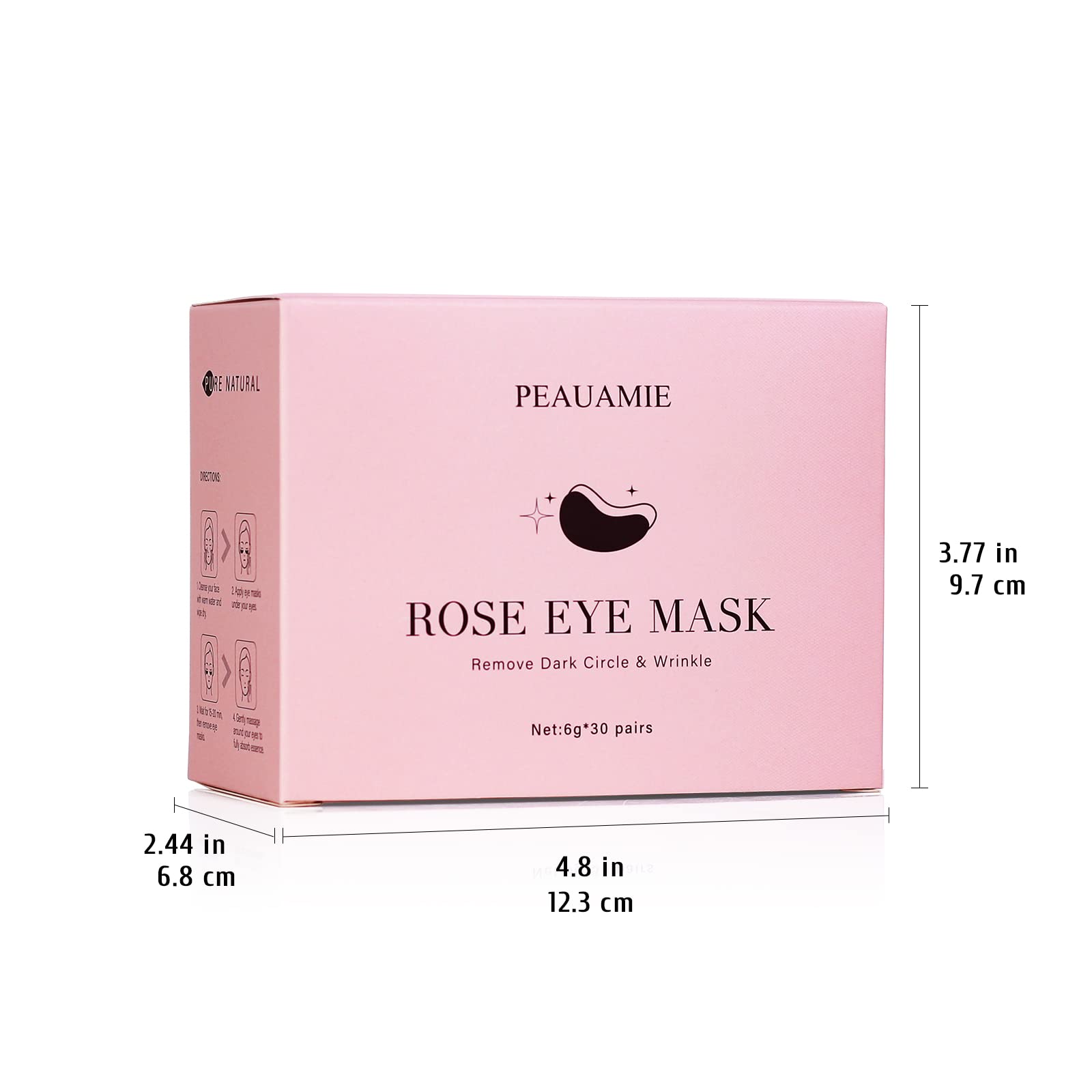 PEAUAMIE ingredient label close-up highlighting hyaluronic acid benefit