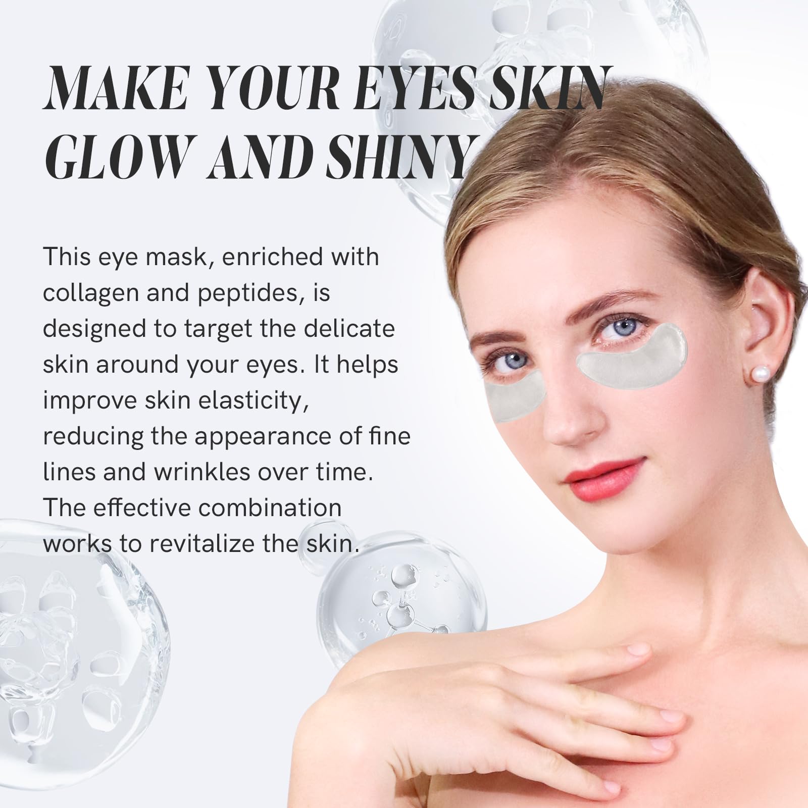 PEAUAMIE hydrogel texture close-up highlighting moisturizing serum