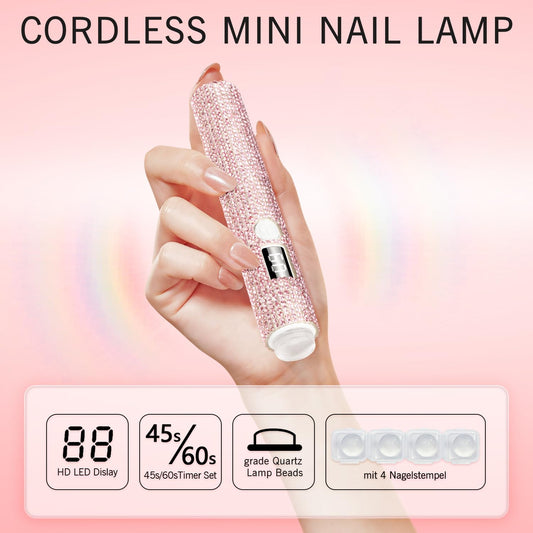 peccera side profile handheld lamp demonstrating ergonomic grip and portability